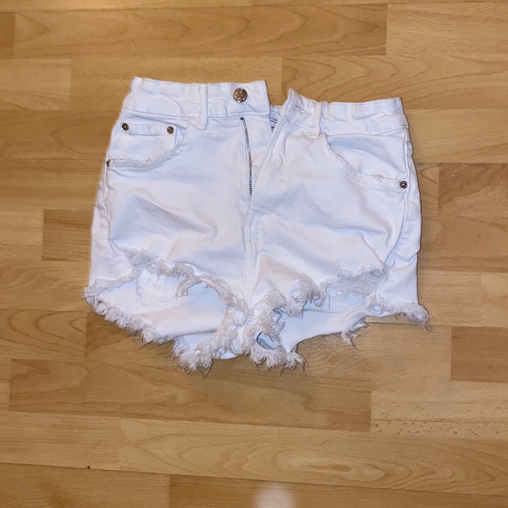 Zara white shorts